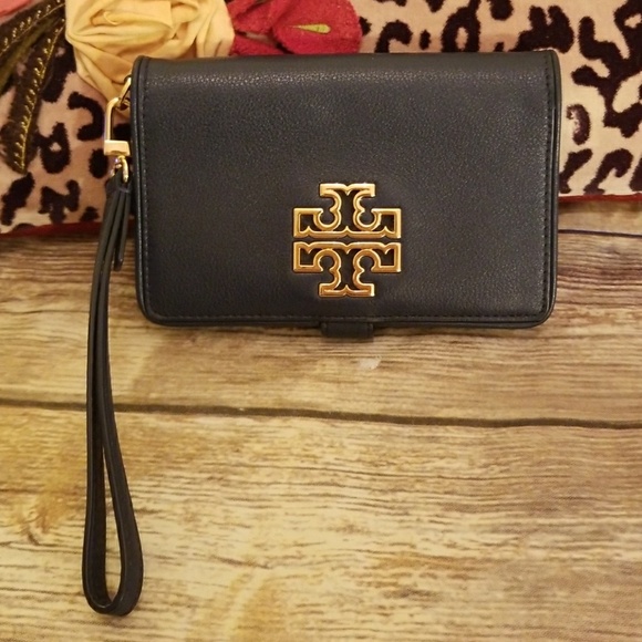 Tory Burch Handbags - Tory Burch Navy Wristlet NWOT